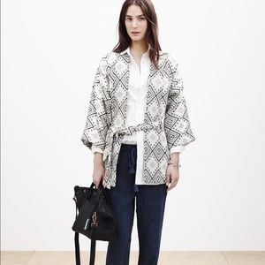 Madewell Kimono Wrap Jacket in Arrowhead Print
